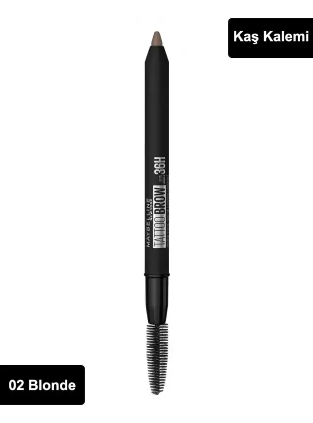 Maybelline New York Tattoo Brow 36H Kaş Kalemi 02 Blonde - 1