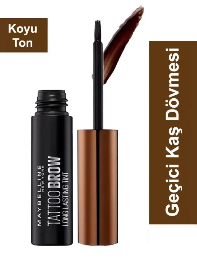 Maybelline New York Tattoo Brow Geçici Kaş Dövmesi - Koyu Ton - 1