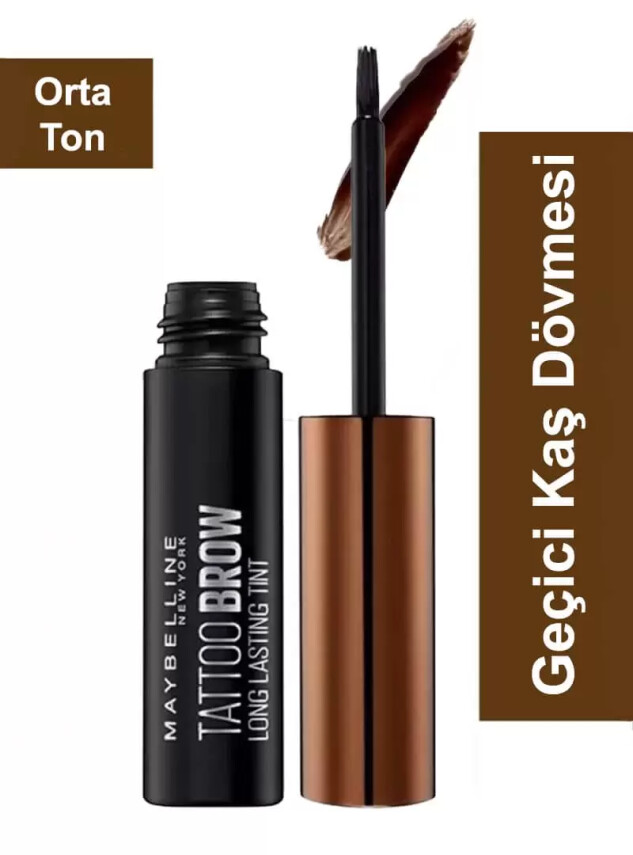 Maybelline New York Tattoo Brow Geçici Kaş Dövmesi - Orta Ton - Maybelline