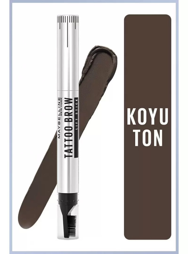 Maybelline New York Tattoo Brow Lift Kaş Kalemi- 04 Deep Brown -Koyu Ton- - Maybelline