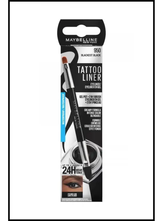 Maybelline New York Tattoo Liner Gel Pot Eyeliner- 950 Black Siyah - 1