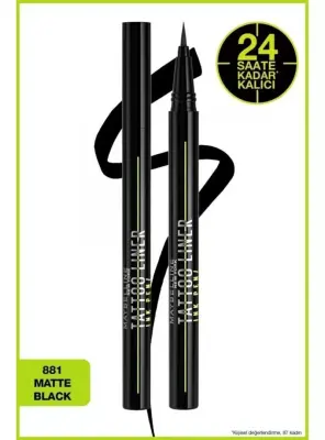 Maybelline New York Tattoo Liner Ink Pen - 881 Matte Black - 1