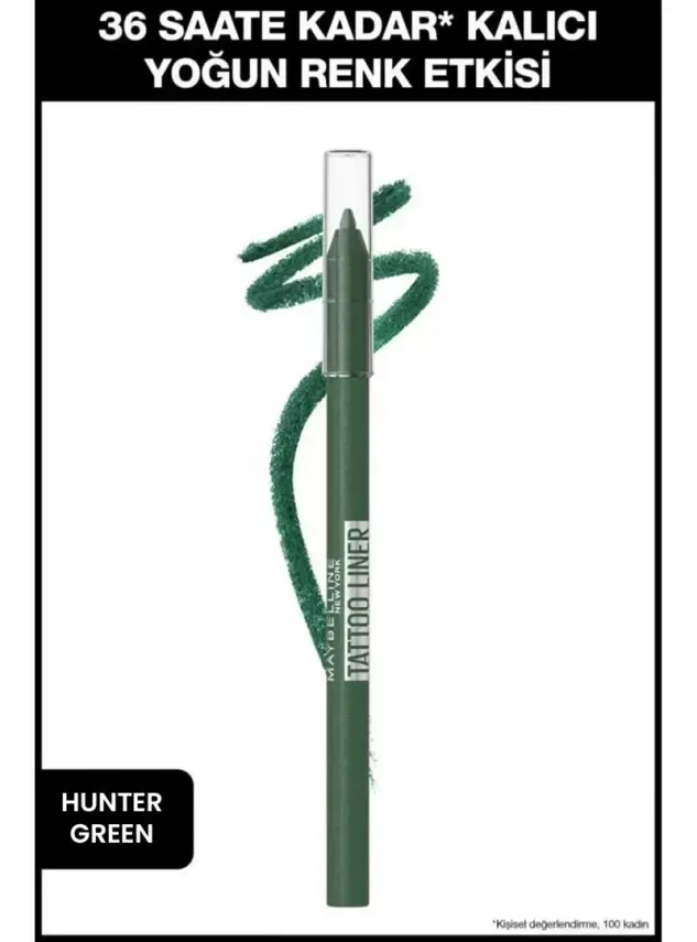 Maybelline New York Tattoo Liner Jel Göz Kalemi - 817 Hunter Green - 1