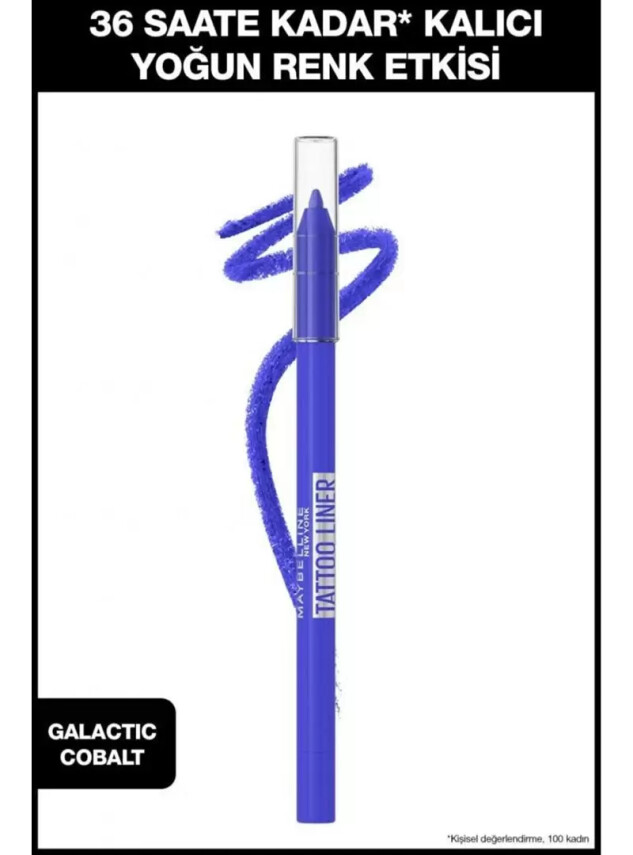 Maybelline New York Tattoo Liner Jel Göz Kalemi - 819 Galactic Cobalt - Maybelline