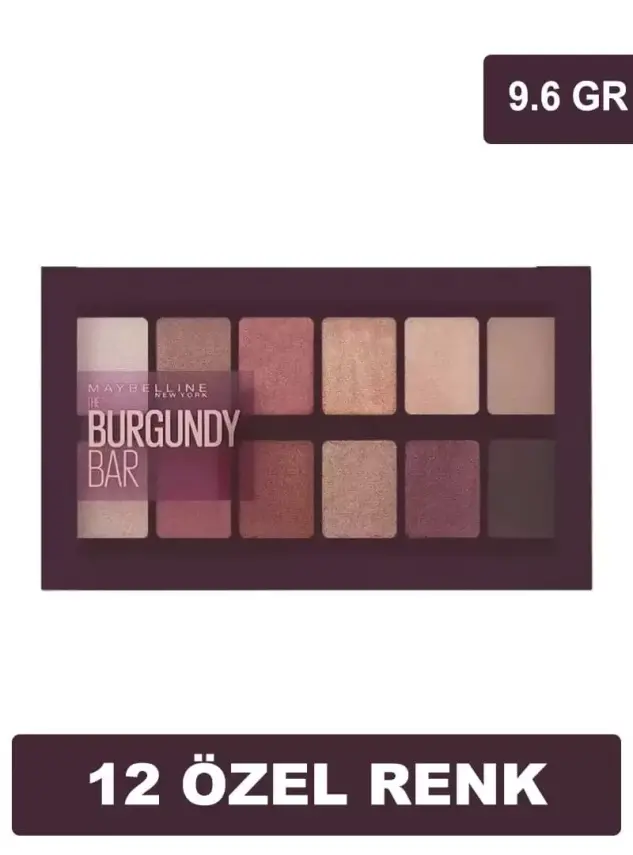 Maybelline New York The Burgundy Bar Far Paleti 9.6gr - 1