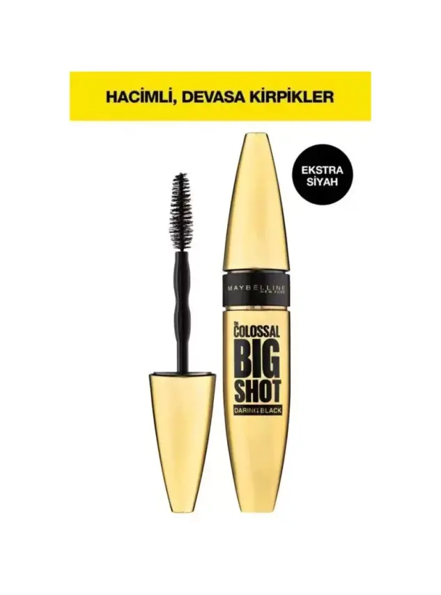 Maybelline New York The Colossal Big Shot Daring Black Maskara - Ekstra Siyah - 2