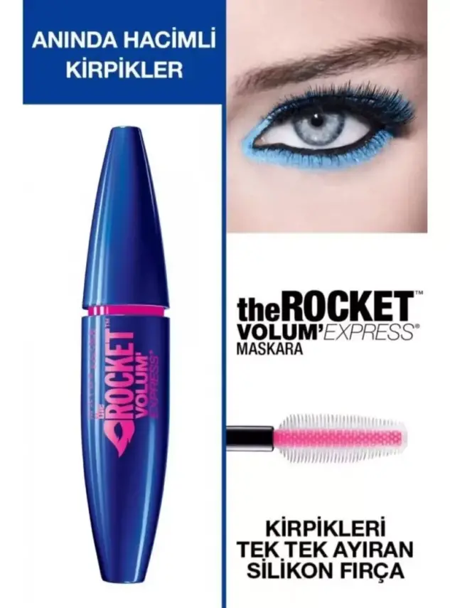 Maybelline New York Volum' Express Rocket Ekstra Siyah Maskara 9,6 ml - 2