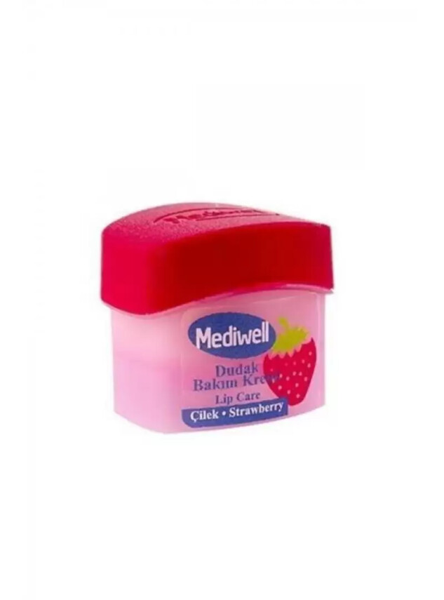 Mediwell Dudak Bakım Kremi - Çilek 5ml - Mediwell