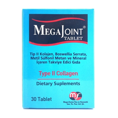 Mega Joint Tip II Kolajen 30 Tablet - Mega Farma