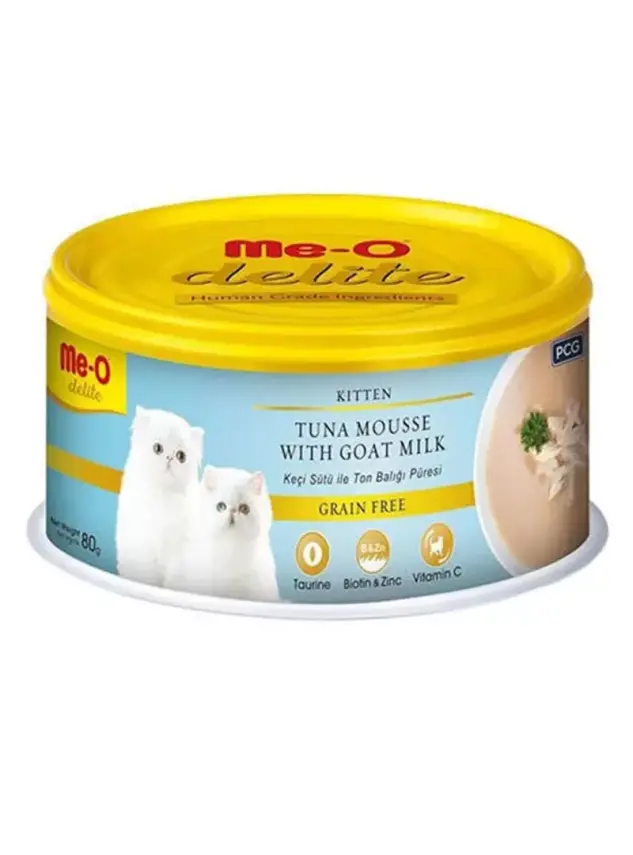 Meo Keçi Sütü- Ton Balığı Püresi Yavru Kedi Konserve 80 gr - 1