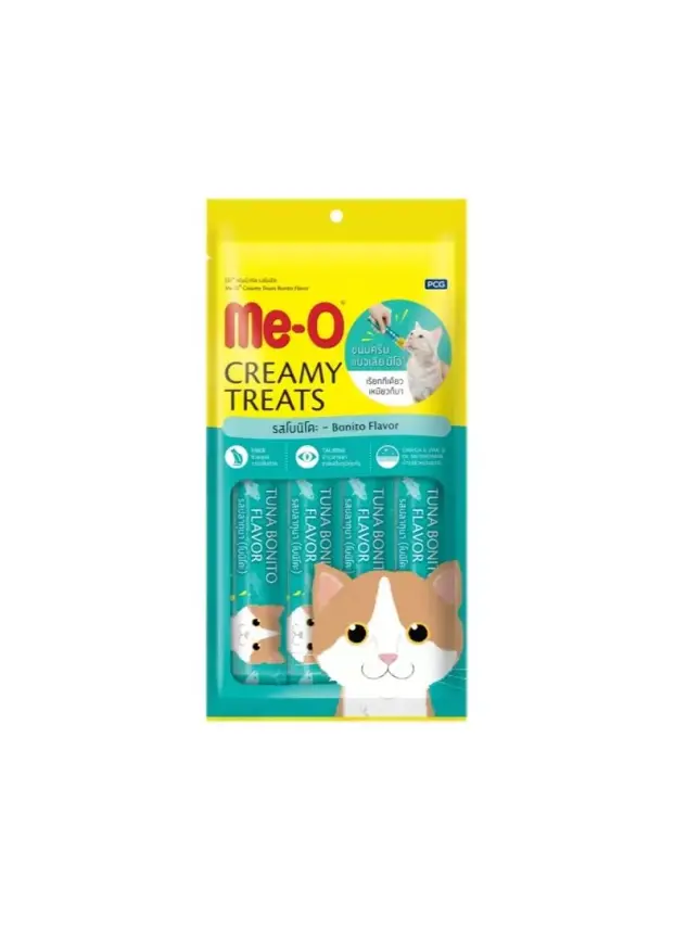 Meo Kremalı Kurutulmuş Ton Balıklı Sıvı Kedi Ödülü 4x15gr - 1