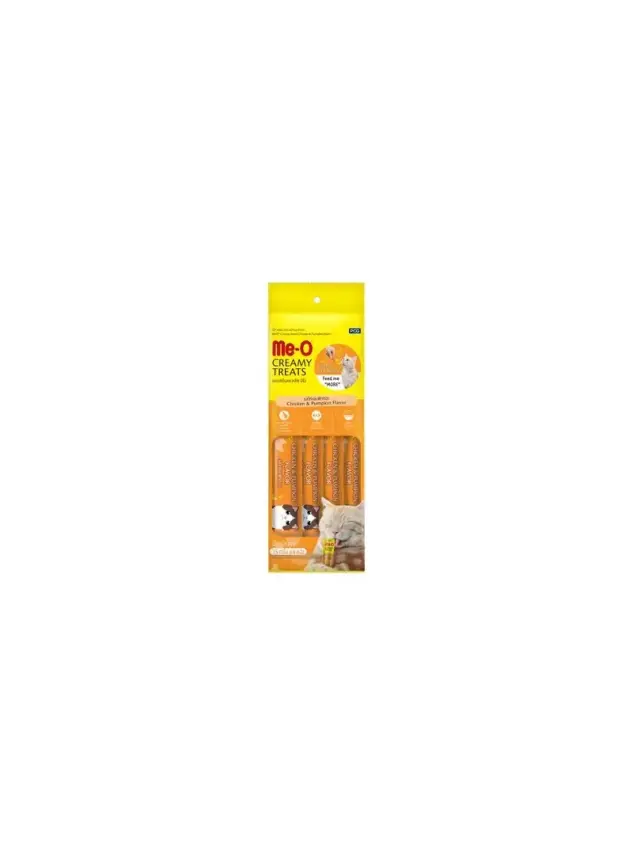 Meo Kremalı Tavuk & Balkabağı Lezzetli Krema Kedi Ödülü 4x15 Gr - 1