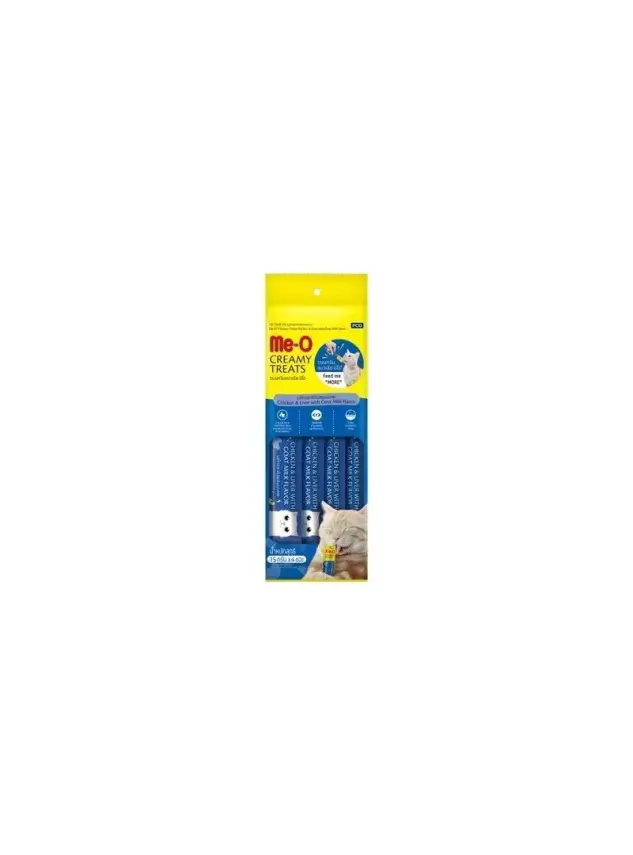 Meo Kremalı Tavuk Ciğer & Keçi Sütlü Krema Kedi Ödülü 4x15 Gr - 1