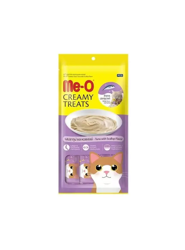 Meo Kremalı Ton Ve Deniz Tarağı Krema Kedi Ödülü 4x15 Gr - 1
