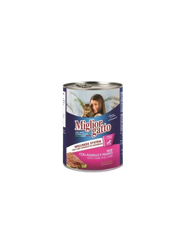 Miglior Kedi Konserve Kuzu & Ciğer Pate 400 Gr - 1