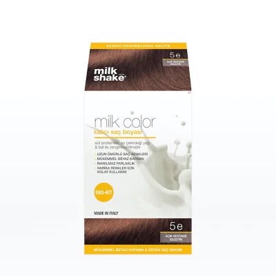 Milk Shake Milk Color Eko Kit Saç Boyası Açık Kestane - 5 (KÖPÜKSÜZ) - Milk Shake