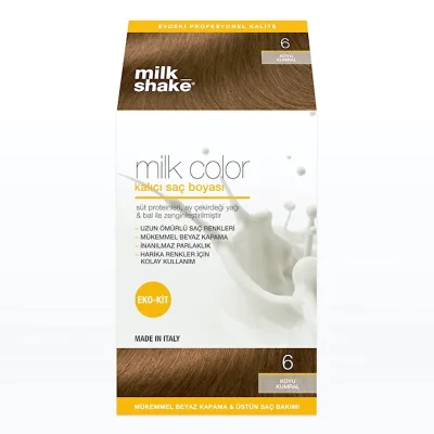 Milk Shake Milk Color Eko Kit Saç Boyası Koyu Kumral -6 (KÖPÜKSÜZ) - Milk Shake