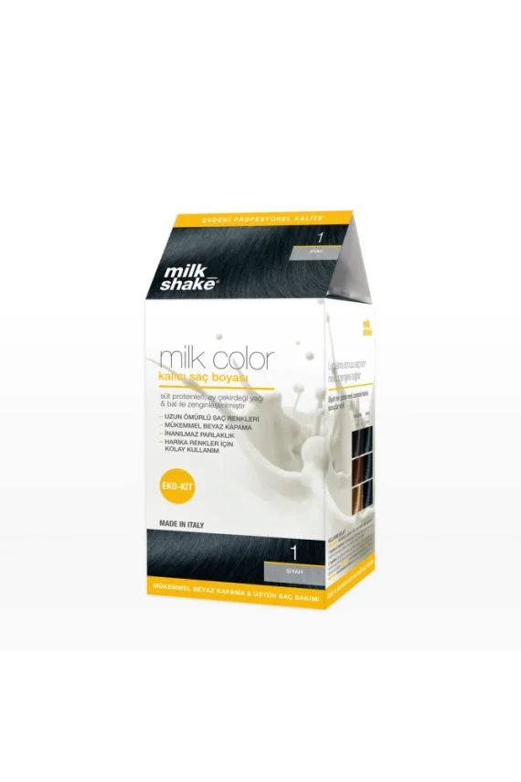 Milk Shake Milk Color Eko Kit Saç Boyası Siyah -1 (KÖPÜKSÜZ) - 1