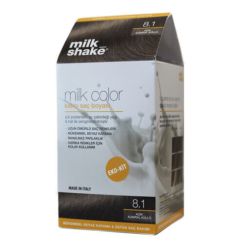 Milk Shake Milk Color Kalıcı Saç Boyası 8.1 - Açık Kumral Küllü - EKO KİT - 1
