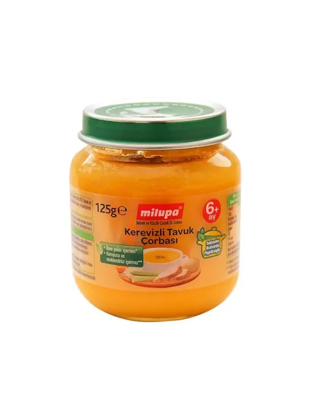 Milupa Kerevizli Tavuk Çorbası Kavanoz Maması 125g - 1