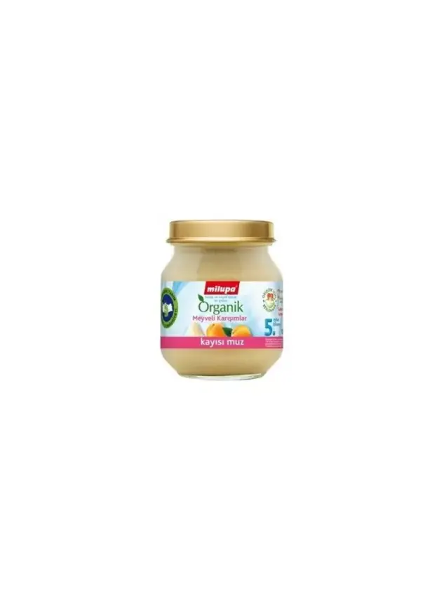 Milupa Organik Kayısı Muz Kavanoz 125 gr - 1