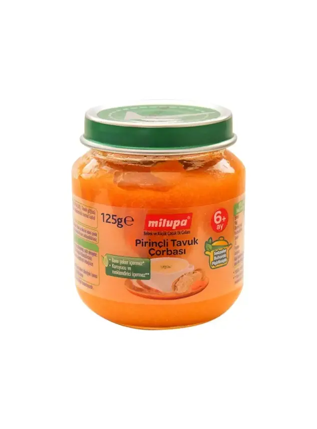 Milupa Pirinçli Tavuk Çorbası Kavanoz Maması 125g - 1