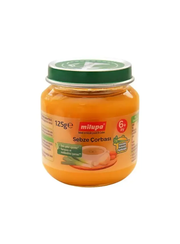 Milupa Sebze Çorbası Kavanoz Maması 125g - 1