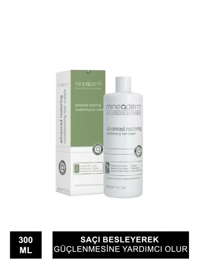Outlet - Mineaderm Advanced Restoring Conditioning Hair Cream - Dökülme Karşıtı Bakım Kremi - 300 ml - 1