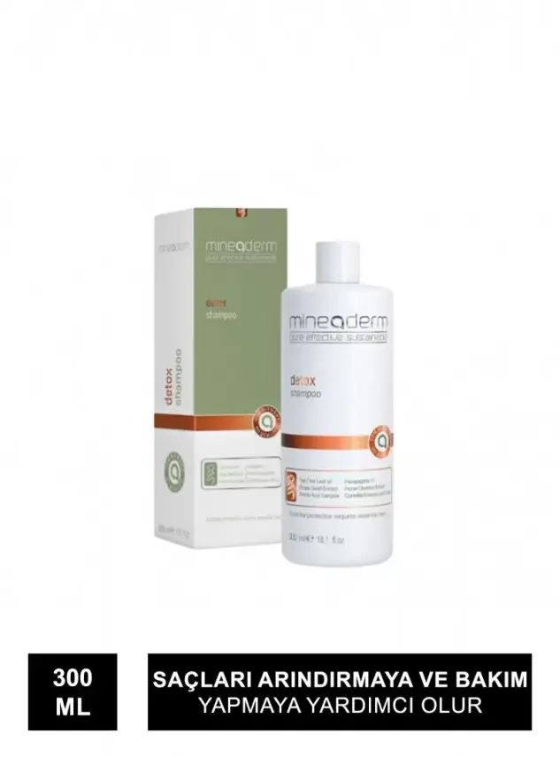 Mineaderm Detox Arındırıcı Bitkisel Bakım Şampuanı 300 ml - 1
