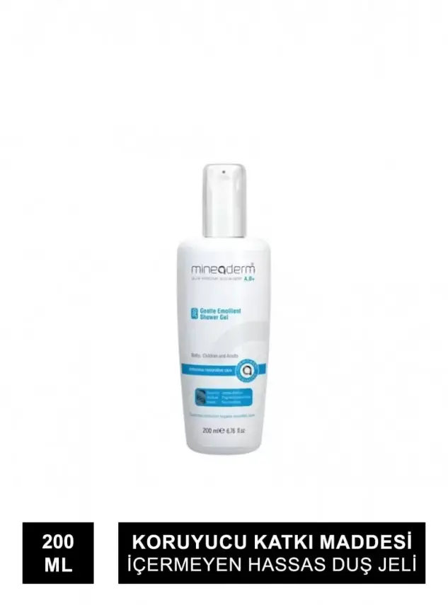 Mineaderm Gentle Emollient Shower Gel - Hassas Nemlendirici Duş Jeli - 200 ml - 1