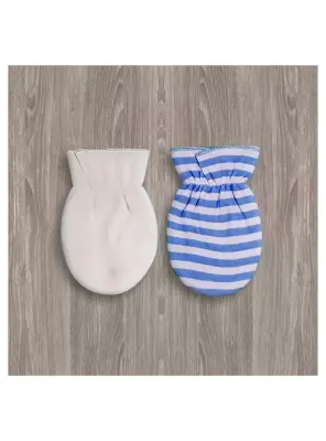 Mini Damla Çizgili 2'li Penye Eldiven - 1