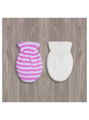 Mini Damla Çizgili 2'li Penye Eldiven - 3
