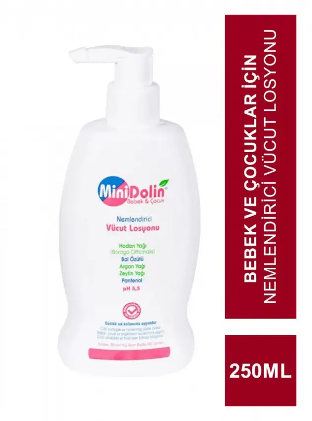 Minidolin Bebek & Çocuk Nemlendirici Vücut Losyonu 250ml - 2