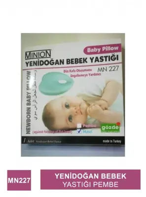 Minion Yenidoğan Bebek Yastığı Pembe Mn 227 - 2