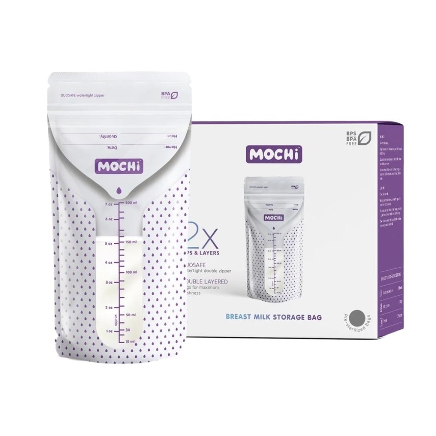 Mochi Anne Sütü Saklama Poşeti 50li 200 ml - 1