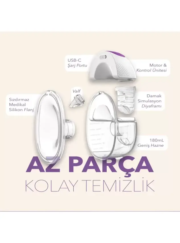 Mochi Giyilebilir Göğüs Pompası Otomatik - 2