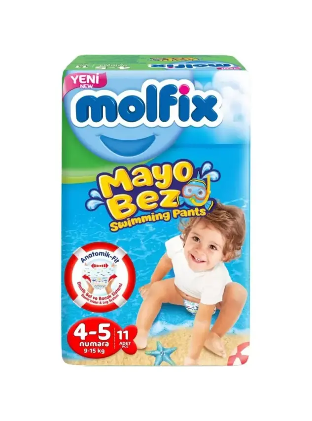 Molfix Mayo Bez Beden:4-5 -9-15Kg- 11 Adet - 1