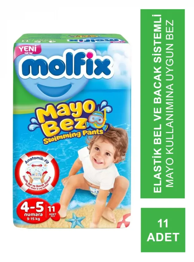 Molfix Mayo Bez Beden:4-5 -9-15Kg- 11 Adet - 2