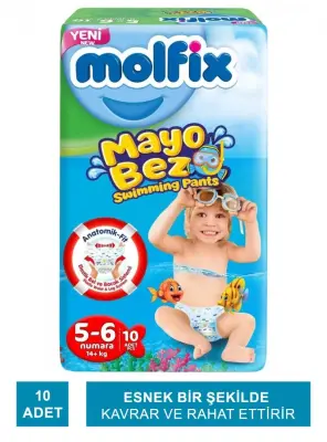 Molfix Mayo Bez Beden:5-6 -14+Kg- 10 Adet - 2