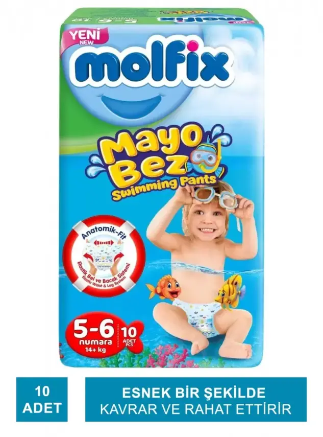 Molfix Mayo Bez Beden:5-6 -14+Kg- 10 Adet - 2