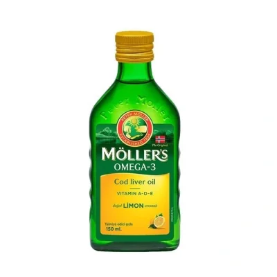 Möller's Omega-3 Balık Yağı Doğal Limon Aromalı 150 ml - Möllers