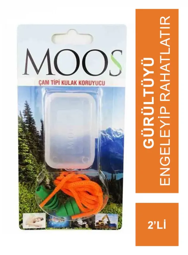 Moos Çam Tipi Kulak Koruyucu 2'li - 1