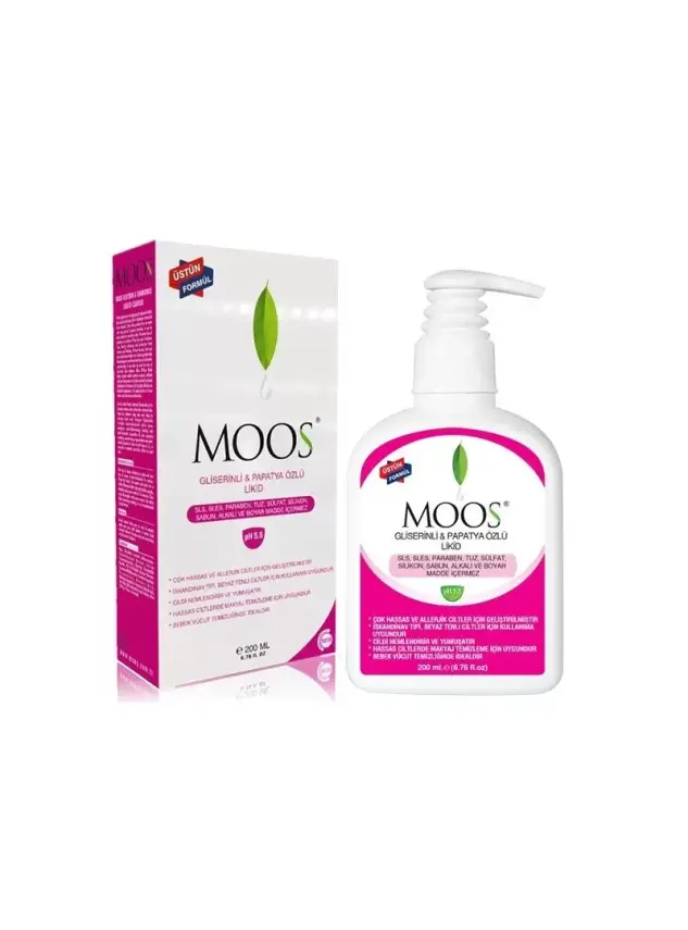 Moos Gliserinli & Papatya Özlü Hassas Ciltler İçin Likid 200 ml - 1