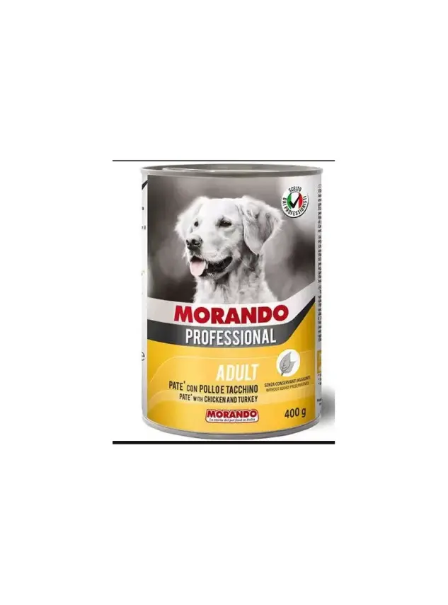 Morando Tavuklu & Hindili Pate Köpek Konservesi 400 Gr - 1