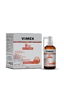 MSL Vimex B12 Vitamini 1000 mcg Dilaltı Sprey 10mL - Vimex