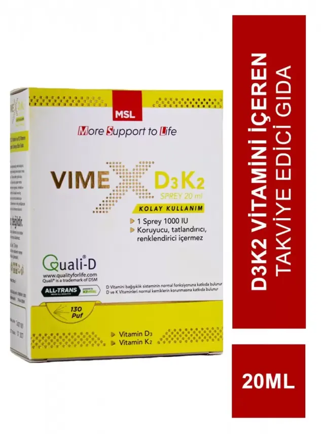 Msl Vimex D3K2 Sprey 20ml - 1