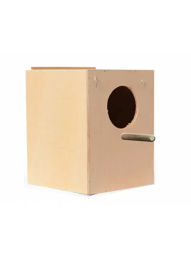 Muhabbet Kuşu Yuvalık Ahşap Küçük - Diğer Bakım Ürünleri