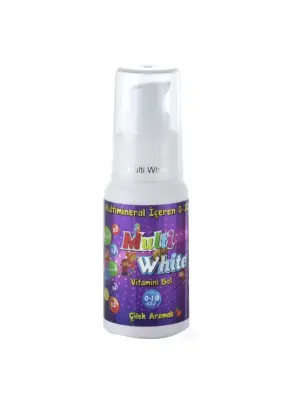 Multi White Multivitamin ve Multimineral İçeren Çocuk Diş Macunu 50 ml - 1
