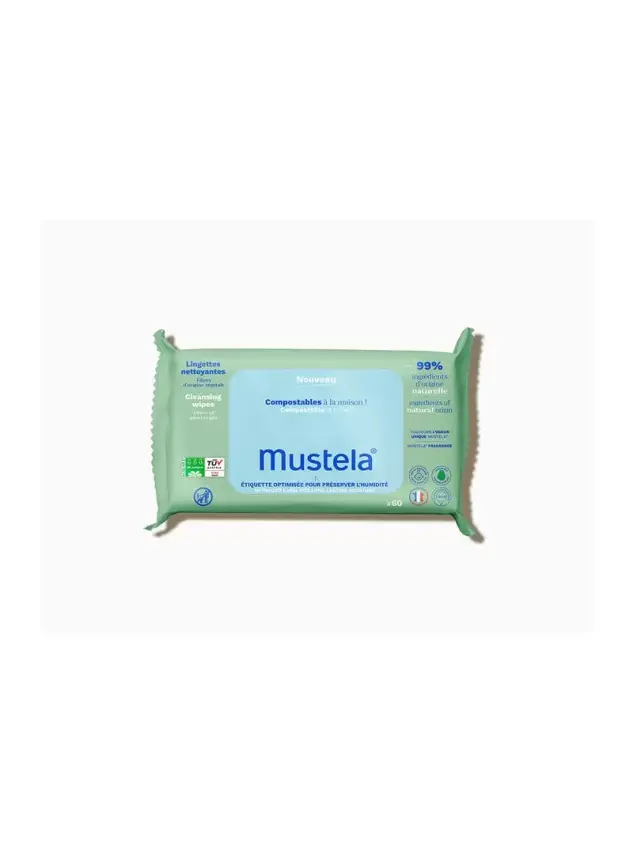 Mustela Compostable Cleansing Wipes - Kompostlanabilir Temizleme Mendili - 60 Adet - 2