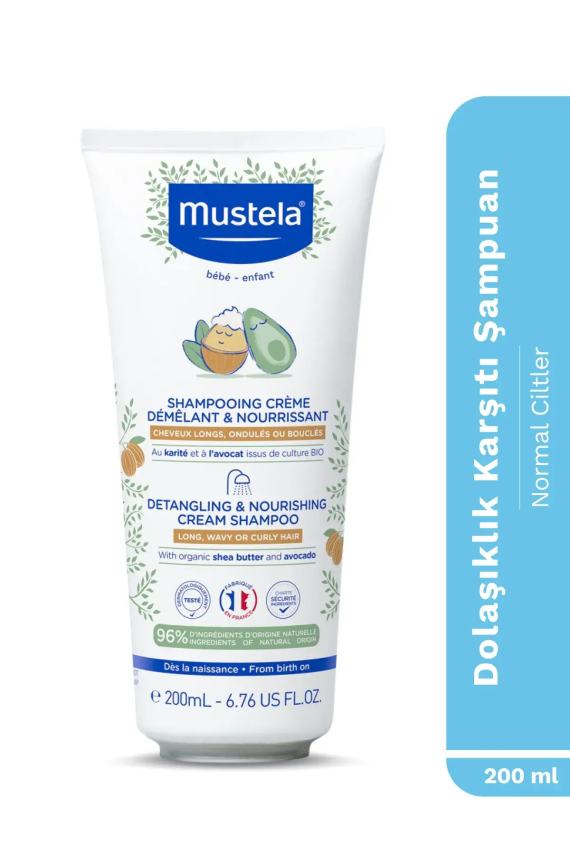 Mustela Detangling & Nourishing Cream Shampoo ( Kolay Tarama Sağlayan Şampuan ) 200 ml - 1